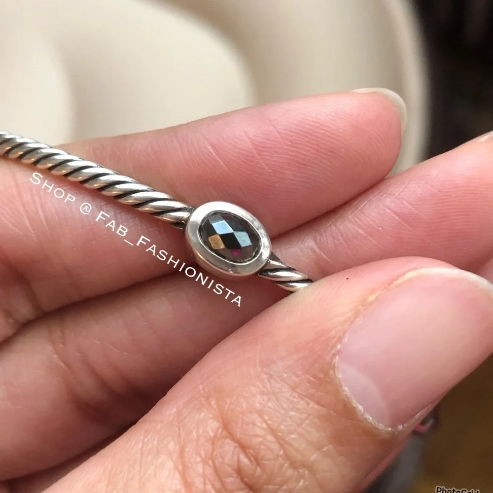 David Yurman bangle bracelet with gemstones - Picture 6 of 17